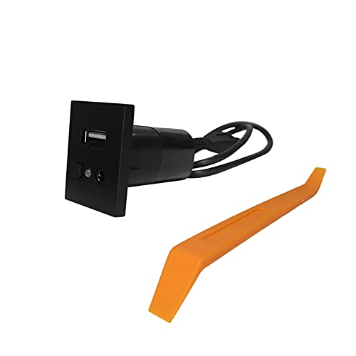 WKWPYCYUH Auto for USB. Slot-Kabeladapter Mini USB Audio CD Spielerschnittstelle Switch Zubehör for Ford Fit Fit Focus for Fokus 2 MK2 2009 C- Max Kuga Mk1. Schalter und Relais(schwarz) von WKWPYCYUH