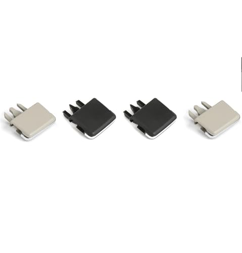 WKWPYCYUH Clips for seitliche Lüftungsöffnungen vorne in der Mitte, Reparatursatz for die AC-Entlüftungsschnalle for Toyota Corolla 2009–2013 Clip für Autoklimaanlage(1 Set Beige Black) von WKWPYCYUH
