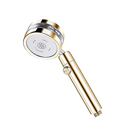 WKWPYCYUH Druckerhälfte Duschkopf Hochdruck abnehmbar 360 ° rotierender Strahlung Duschkopffilter for Wasser Badezimmer Bad Duschdüse Duschkopf(Gold) von WKWPYCYUH