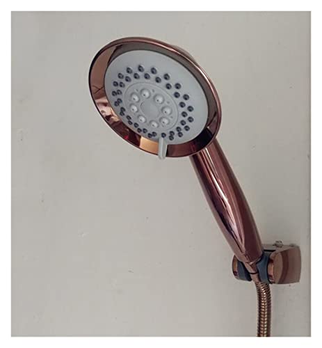 WKWPYCYUH Rose Gold Handheld Dusche ABS 3. Funktion Handheld-Duschkopf und 150cmsHower-Schlauch &ABS Duschhalter Duschkopf(Set b) von WKWPYCYUH