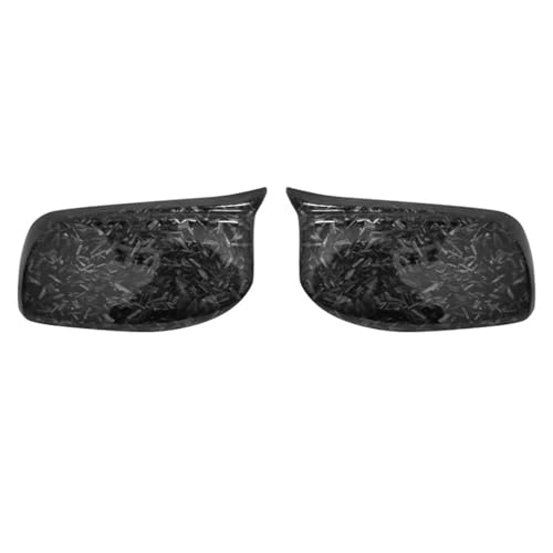 WKWPYCYUH Rückspiegel-Abdeckkappe, Kohlefaser/Schwarz, passend for BMW 5er E60 E61 E63 E64 2004–2008 520i 525i 528i 528xi 530i Auto-Rückspiegel(Forged Carbon Look) von WKWPYCYUH