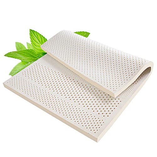 100% Natur-Latex Matratze,Kompression Und Keine Verformung, Wabenporenbelüftung, Weich Und Bequem,Naturkautschuk Matratze,1in,200x200cm(79x79in) von WKXTECZT