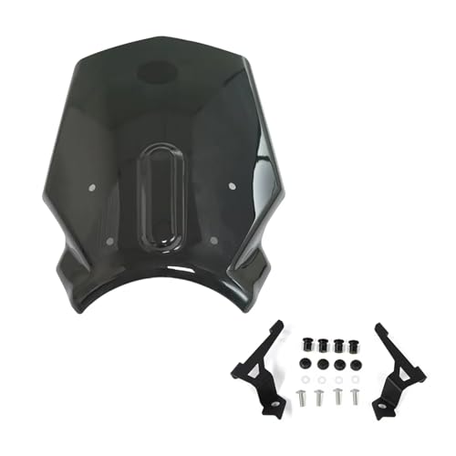 Für CB650R CB 650 R 2019-2023 Motorrad Spoiler Windschutzscheibe Deflektoren Windabweiser(Schwarz) von WKXTECZT