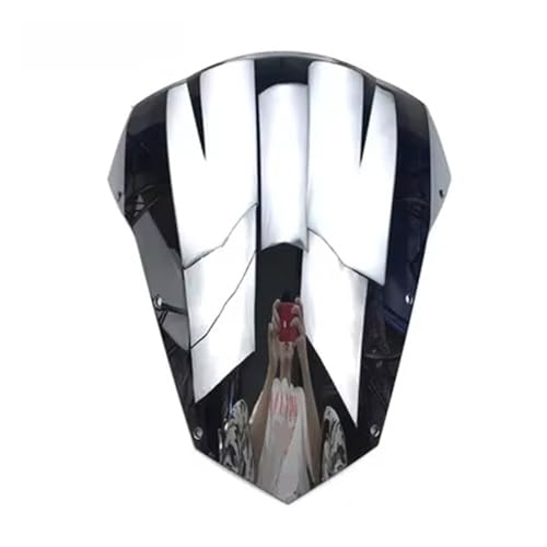Für FZ6 S2 600 FZ-6 FZS600 Für Fazer FZ 6 2003-2008 Motorrad Windschutzscheibe Windabweiser(Chrom) von WKXTECZT