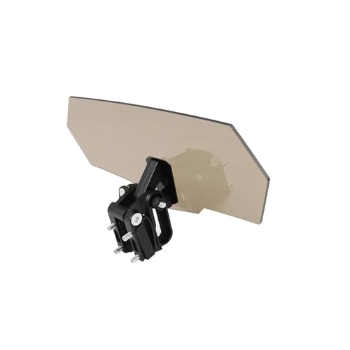 Für MT07 MT09 MT10 R1 R3 FZ6 XMAX XJ6 XJR1300 FZ 6 Motorrad Windschutzscheibenverlängerung Luftabweiser Windabweiser(Smo-ke Black Bracket) von WKXTECZT