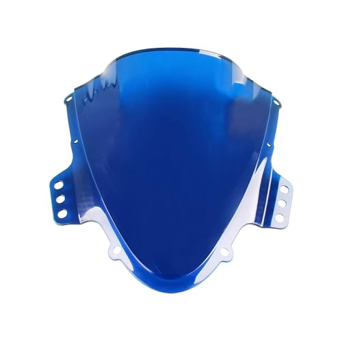 Für Suzuki GSXR1000 GSX-R 1000 K5 2005-2006 Motorrad Double Bubble Windschutzscheibe Windschutz Bildschirm Windabweiser(BLAU) von WKXTECZT