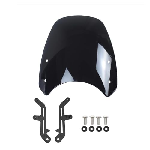 Für Triumph Für Bonneville T100 T120 2016-2020 Motorrad Windschutzscheibe Front Air Windschotter Bildschirm Schild Windabweiser(Smo-ke 2) von WKXTECZT
