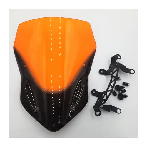 Für Z900 Z 900 2017 Motorrad Windschutzscheibe Windabweiser(Orange) von WKXTECZT