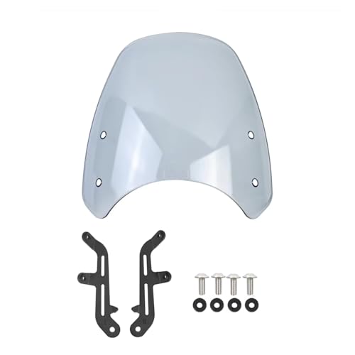 Motorrad Frontscheibe Scheibe Schild Für Triumph Für Bonneville T100 T120 2016-2020 Windabweiser(Rauch) von WKXTECZT