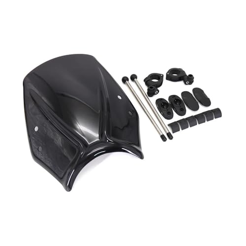 Motorrad Windschutzscheibe Sport Windschotter Schild Für XSR700 XSR900 XSR 700 900 2016 Windabweiser(Schwarz) von WKXTECZT