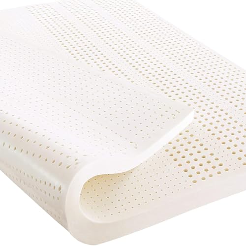 WKXTECZT Latex-Matratzenauflage – 100% Naturlatex-Topper – Volle Größe – Langlebig Und Nicht Leicht Zu Falten – Naturlatex-Matratze – Premium-Komfort Und Unterstützung,2in,90x150cm WKXTECZT Latex-Matratzenauflage – 100% Naturlatex-Topper – Volle Größe – Langlebig Und Nicht Leicht Zu Falten – Naturlatex-Matratze – Premium-Komfort Und Unterstützung,2in,90x150cm von WKXTECZT