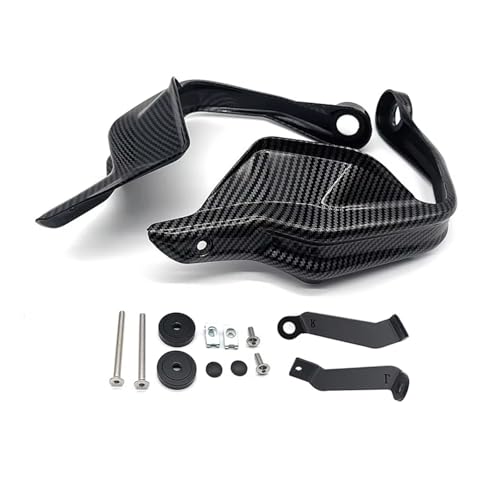 WKXTECZT Motorrad-Lenkerschutz Für CB500X CB500F CB400X CB400F CB650F 2013-2021 Motorrad Handschutz Windschild Handschutz Abdeckung Handschutz(Kohlefaser-Look) von WKXTECZT