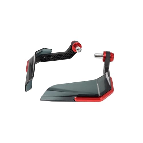 WKXTECZT Motorrad-Lenkerschutz Universal Protector Modifikation Schutzausrüstung Motorrad Handschutz Schild Winddicht Motorrad Motocross Handschutz(Rot) von WKXTECZT