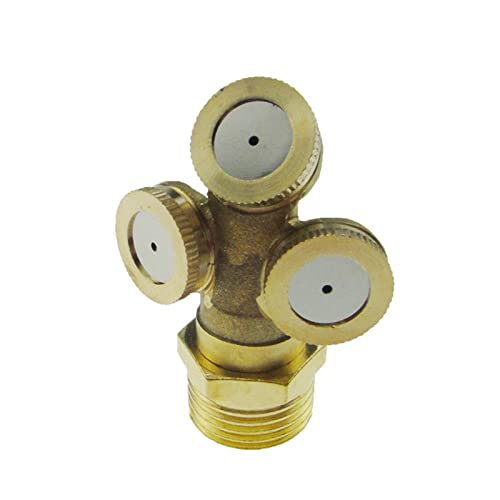 1/2 "Messingwasser Sprühdüsengarten Sprinkler 3 Loch Nebel Sprühdüse Für Rasennebel Bewässerung Bewässerung Gartenbewässerung Wasser Sprinkler Für Gras von WKabnkn