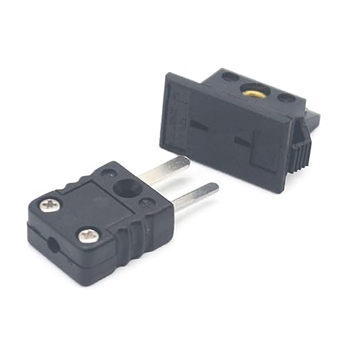 1 Set J Typ Thermoelement Stecker Adapter Circuits Männlich Und Weiblicher Drahtanschluss Leichtes Fittng Für Industrielle Steckeranschlüsse von WKabnkn