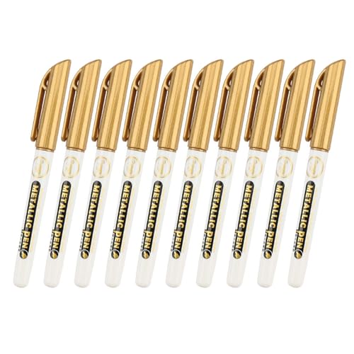 10x/Set Metallic Marker Stift Wasserdichte Farbe Für Foto Gästebuch Glas Scrapbooking Gold Metallic Maltes 10x/Set Metallic Marker Stift Wasserdichte Farbe Für Foto Gästebuch Glas Scrapbooking Gold Metallic Maltes von WKabnkn