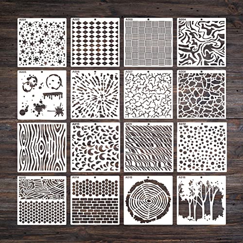 16 Pieces Zeichnung Haustiervorlagen Kunst Geometrische Schablonen 6'x 6 Für Kid Graffiti Wandraum Dekoration Für Kinder Mädchen Jungen Erwachsene Formen Kit Und Carry Case Canvas Large 16 Pieces Zeichnung Haustiervorlagen Kunst Geometrische Schablonen 6'x 6 Für Kid Graffiti Wandraum Dekoration Für Kinder Mädchen Jungen Erwachsene Formen Kit Und Carry Case Canvas Large von WKabnkn