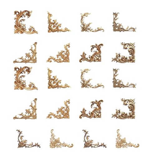 20pcs Vintage Ausgehöhlte Ecke Aufkleber Journal Border Aufkleber Für Scrapbooking Journal Foto Album Phone Case Art Craft Metal Adhäsive Label 20pcs Vintage Ausgehöhlte Ecke Aufkleber Journal Border Aufkleber Für Scrapbooking Journal Foto Album Phone Case Art Craft Metal Adhäsive Label von WKabnkn