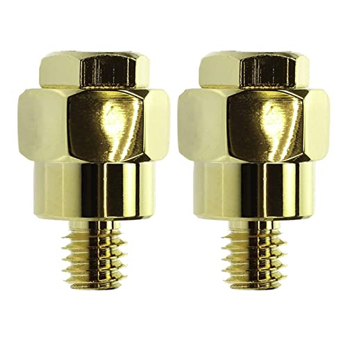 2pcs/Set Battery Terminaladapter Positiver Negativer Auto Adapter Anschluss Festkörper Messing Seiten Nach Anschlussanschlüssen Für Autodadapter Adapteranschlüsse Für Positive Und von WKabnkn