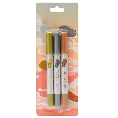 3pcs Doppelte Metallische Farbe Stift Schnelltrocknen Für Karten Machen Scrapbookingmal 3pcs Doppelte Metallische Farbe Stift Schnelltrocknen Für Karten Machen Scrapbookingmal von WKabnkn