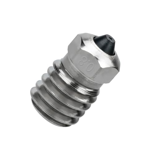 Bimetallische Düse Fortgeschrittener Hitzebeständiger Gehärteter Stahl 0 2/.4/.6/.8 Mm Für ABS Und Mehr Filamenttypen Hohe Wärmeleitfähigkeit von WKabnkn