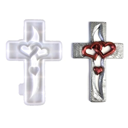 Herzkreuze Geformte Silikonform Stabiler Silikonform Zur Erzeugung Von Liebesherzkreuzen Harz Accessoires Harz Herzkreuze Geformte Silikonform Stabiler Silikonform Zur Erzeugung Von Liebesherzkreuzen Harz Accessoires Harz von WKabnkn