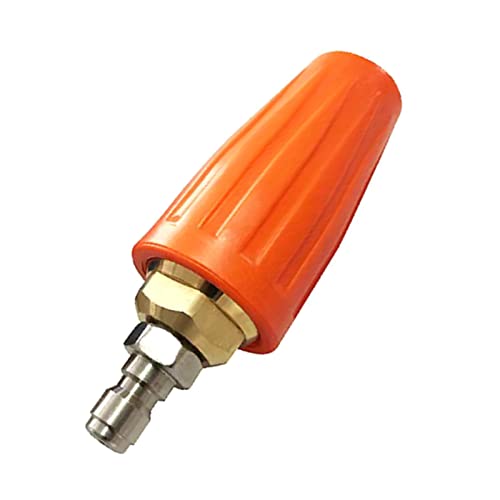 Hochdruck Messing 360 Drehende Schmutz Blasters Turbodüse Für Hochdruckauto Waschmaschinen Mit 1/4 "Schnellstecker Drehspray Sprühdüse Für Wasserschlauch von WKabnkn