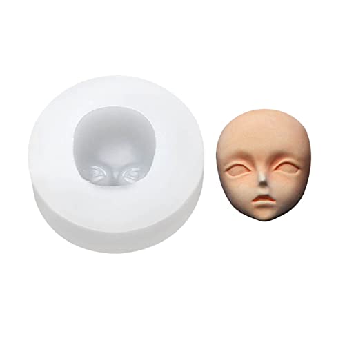 Puppen Baby Gesichtsform Silikon Kuchenform Model Handgefertigte Seife Ton Gips Fondant Schokoladenzuckerhandwerk von WKabnkn