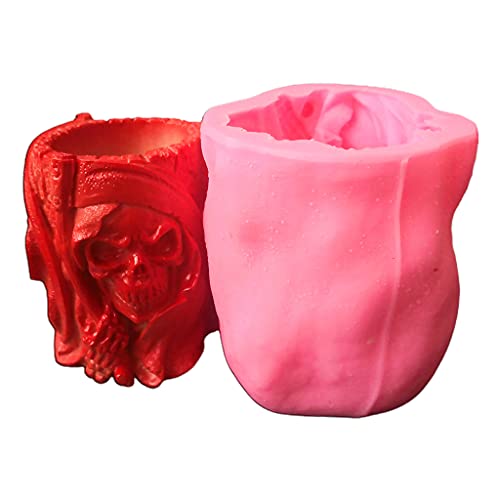 Schädel Blumenpot Silikonform Stifthalter Formform Harz Epoxy Handwerk Polymer Tonhandwerk Ornament Schmuck Herstellung Werkzeug Harz Silikonformen Für Schmuck von WKabnkn