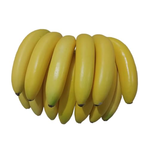 WKabnkn Künstliche Banane Bündel Gelbe Banane Cluster Dekorationen Simulation Fruchtmodell Fotografie Requisiten Shop Küche Obst Bündel WKabnkn Künstliche Banane Bündel Gelbe Banane Cluster Dekorationen Simulation Fruchtmodell Fotografie Requisiten Shop Küche Obst Bündel von WKabnkn