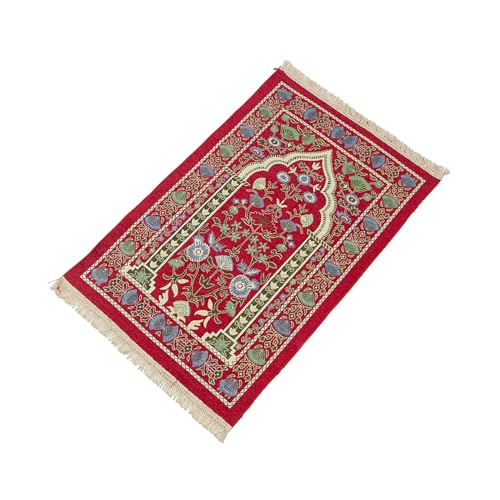 WKabnkn Muslime Gebetsmatten Blumenmuster Teppiche Mit Quasten Reisen Tragbare Islamische Teppichdecke Kirche Home Dekore 70x110 cm Gebetsmatte Islamisch WKabnkn Muslime Gebetsmatten Blumenmuster Teppiche Mit Quasten Reisen Tragbare Islamische Teppichdecke Kirche Home Dekore 70x110 cm Gebetsmatte Islamisch von WKabnkn