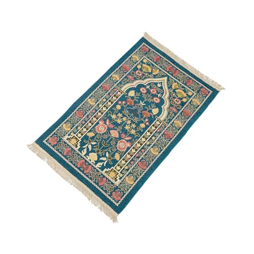 WKabnkn Muslime Gebetsmatten Blumenmuster Teppiche Mit Quasten Reisen Tragbare Islamische Teppichdecke Kirche Home Dekore 70x110 cm Gebetsmatte Islamisch WKabnkn Muslime Gebetsmatten Blumenmuster Teppiche Mit Quasten Reisen Tragbare Islamische Teppichdecke Kirche Home Dekore 70x110 cm Gebetsmatte Islamisch von WKabnkn