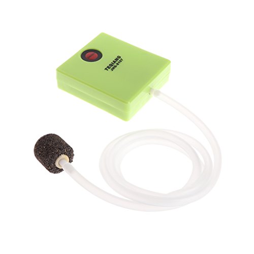 WKabnkn Ruhige Aquariumluftpumpe Batterieantrieb Fisch Für Tankbelüftungspumpe Zum Angeln Mit Luftstein Und Tu Aquariumheizung Licht Thermometer Dekorationen Große Pflanzen Gesteinsfilter von WKabnkn