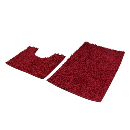 WKabnkn Set Von 2 Badezimmer Teppiche Badmatten Nicht Klappbarsch Teppiche Toilettenmatten Super Saugle Saugle Floor European Hotel Heimat Badezimmer Set WKabnkn Set Von 2 Badezimmer Teppiche Badmatten Nicht Klappbarsch Teppiche Toilettenmatten Super Saugle Saugle Floor European Hotel Heimat Badezimmer Set von WKabnkn