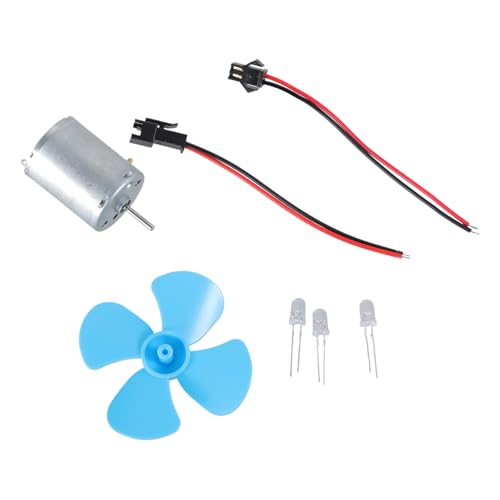 Wind Power Generator Kits 6-9 V Wind Für Turbinen Mikromotor Blaublattpaddel/Dioden/Kabel 60 Mm Elektrische Stepper Motor Roboter Roboter Fahrraddrehzahlreglerschalter von WKabnkn
