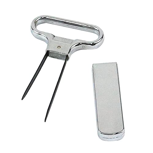Zwei Zinken Weinflaschenöffner Tragbarer Weinflaschenöffner Korkenzieher Remover Corkscrew Out Werkzeug Zwei Zinken von WKabnkn