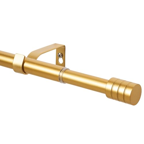WL.Rocaille Gold Curtain pole with graduated cylinder Adjustable curtain track 30 to 80 Inch Extendable metal retractable 76cm to 200cm，for Living Kitchen,Room, Bedroom andbathroom von WL.Rocaille
