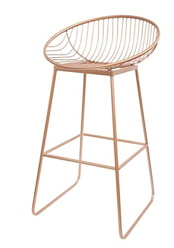 WLABCD Bar Hocker Nordisch Bar Schemel Bar Stuhl Schmiede- Eisen Schemel Modern Minimalistisch Beiläufig Metall Stuhl Gold Und Rose Gold Mode/Rotgold / 42 WLABCD Bar Hocker Nordisch Bar Schemel Bar Stuhl Schmiede- Eisen Schemel Modern Minimalistisch Beiläufig Metall Stuhl Gold Und Rose Gold Mode/Rotgold / 42 von WLABCD