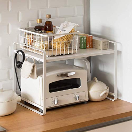 WLABCD Kitchen Bathroom Shelf,Kitchen Microwave Oven Oven Shelf Floor 2 Multi-Function Storage Shelf Shelf - Rice Cooker Oven Storage Stand - Kitchen Cabinet and Counter Shelf Organizer - White WLABCD Kitchen Bathroom Shelf,Kitchen Microwave Oven Oven Shelf Floor 2 Multi-Function Storage Shelf Shelf - Rice Cooker Oven Storage Stand - Kitchen Cabinet and Counter Shelf Organizer - White von WLABCD