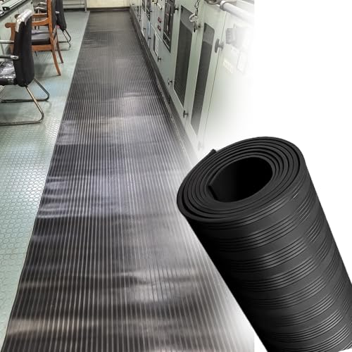 Elektrisch Isolierte Black Insulating Rubber Floor Mat 3ft Wide, Non-Conductive Customized High Voltage Insulated Rubber Mat for Generator Room/Distribution/Substation, 6kv/ 10kv/ 25kv/ 35kv(LxWxT 1 Elektrisch Isolierte Black Insulating Rubber Floor Mat 3ft Wide, Non-Conductive Customized High Voltage Insulated Rubber Mat for Generator Room/Distribution/Substation, 6kv/ 10kv/ 25kv/ 35kv(LxWxT 1 von WLCGYD