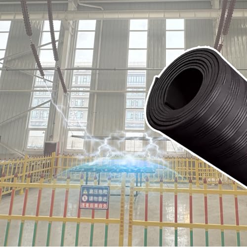 Elektrisch Isolierte Hochspannungs-Isoliermatte, 1 2 3 4 5 6 7 8 9 10 M Nichtleitende Gummimatte Für Elektrische Sicherheit, Dielektrische Bodenmatten(LXT 1mx10mm) von WLCGYD