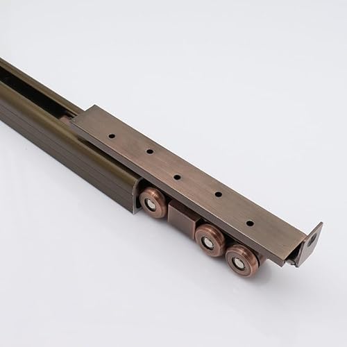 Schiebetürbeschläge Und Schienensatz, Bronze, 1 2 3 4 5 6 7 8 9 M, Ersatz Für Schiebetürschiene Mit 8 Metallrollen(20.5ft/624.8cm) von WLCGYD