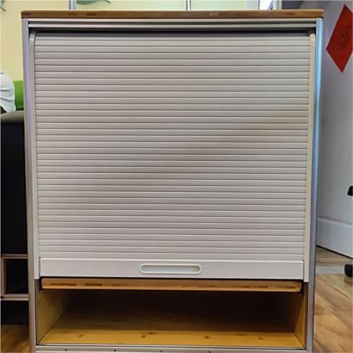 WLCGYD Benutzerdefinierter Rollladenschrank Mit Schiebetür, Roll-Up-Schranktür Weiß Für Küchengerätegarage(WXH-30X20(76.2X50.8CM)) von WLCGYD
