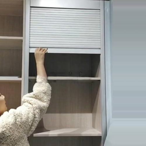 WLCGYD Rollladentür Für Eckschränke, Ausziehbar, Ersatztüren Für Gerätegaragen, Rolltore 50 60 70 80 90 100 cm(WXH-36X44(91.4X111.8CM)) von WLCGYD