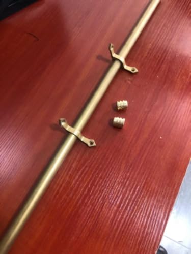 WLCGYD Treppenteppichstangen Treppenteppichläufer-Hardware, Verstellbare Treppenteppichstange/einfache Treppenstangenstange, Stangenbefestigungen Für Treppenläufer(14pcs,L40inch(101cm)) von WLCGYD