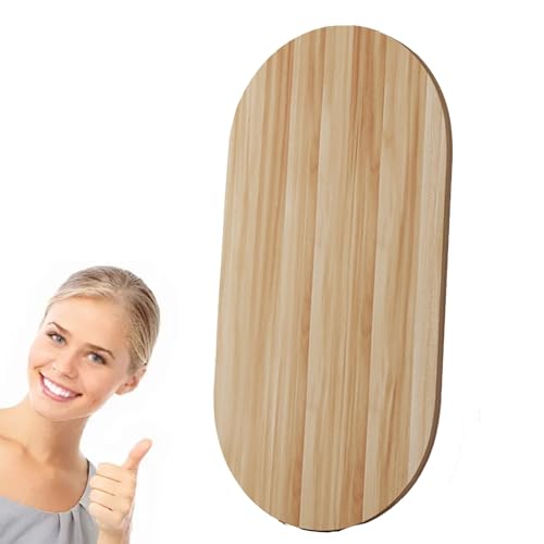 WLCGYD tischplatte Holz Ovale Esstischplatte, Gebogene Arbeitsplatte Aus Massivholz Für Heimwerkerprojekte, Kaffee-Konferenz-Computertischplatte(110x90cm/43.3x35.4in) von WLCGYD
