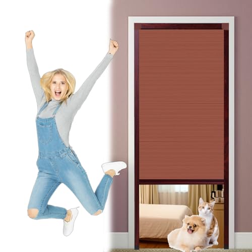 falttür No Drill Accordion Door, 24" 28" 32'' 36" 40'' 44'' 48" 52" Wide Interior Multifold Folding Doors for Doorway/Room Dividers/Small Spaces, Heat-Insulating Cellular Fabric(WxH 48inx76in) von WLCGYD