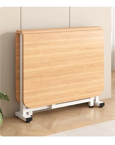 klapptisch Schmaler Klapptisch Aus Holz, Klapptische Für Kleine Räume, Klappbarer Esstisch, Schreibarbeitsplatz(0.8m/2.6ft) von WLCGYD