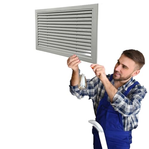 lüftungsgitter Abdeckung Für Luftrückführungsöffnung, Dekorative Zugangsplatten Mit Lamellen Für Wand-/Seitenwand-/Deckenentlüftung, Luftkanalgitter(A,20x37in/50.8x94cm) von WLCGYD