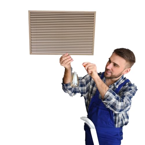 lüftungsgitter Abdeckung Für Luftrückführungsöffnung, Dekorative Zugangsplatten Mit Lamellen Für Wand-/Seitenwand-/Deckenentlüftung, Luftkanalgitter(B,20x44in/50.8x111.8cm) von WLCGYD